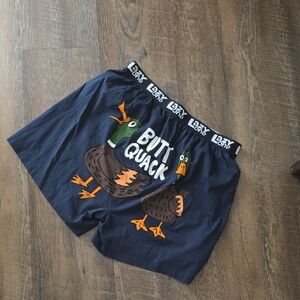 Lazy One Navy Duck Boxers with Fun Print